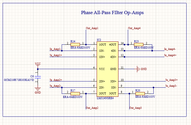 All-pass op-amp schematic