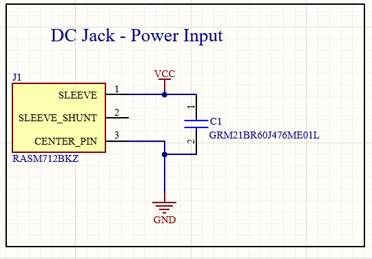 DC jack schematic