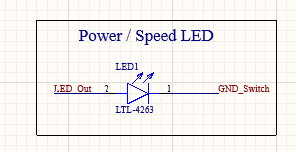 Speed LED schematic
