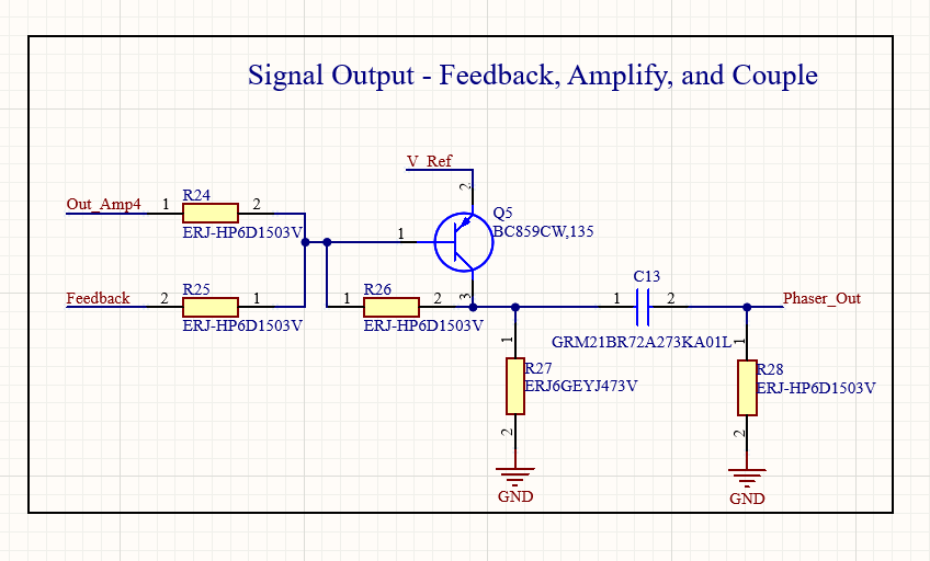 Output mixer schematic