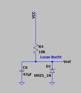 LTspice voltage reference schematic
